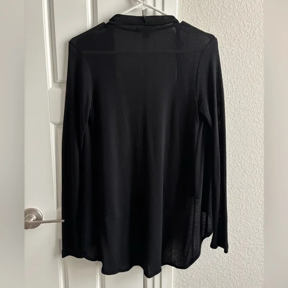 Forever 21 black lightweight asymmetric cardigan (size S) - Picture 2 of 7